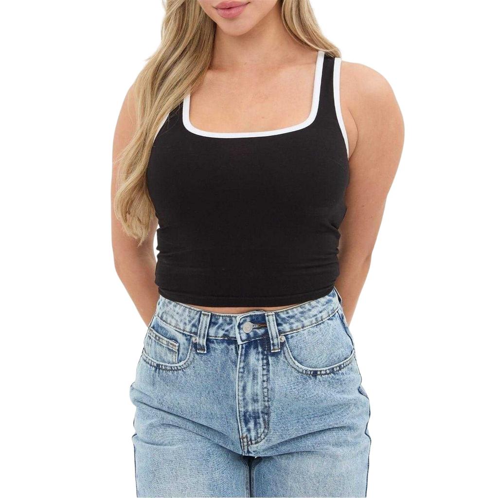 I Saw It First Womens/Ladies Square Neck Vest Top