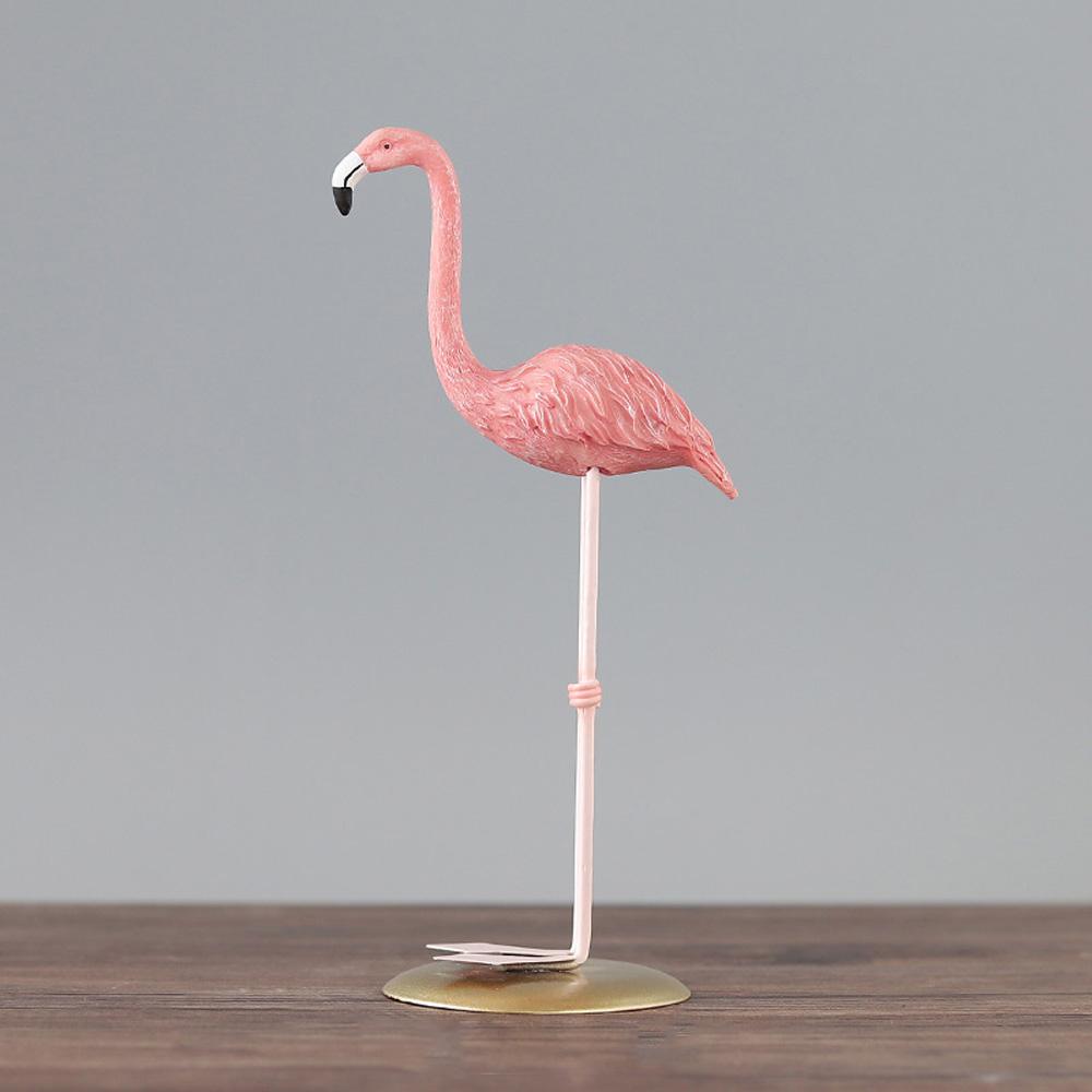 Miniature Office Craft Wedding Home Decoration Animal Statue Desk Ornament Flamingo Figurine