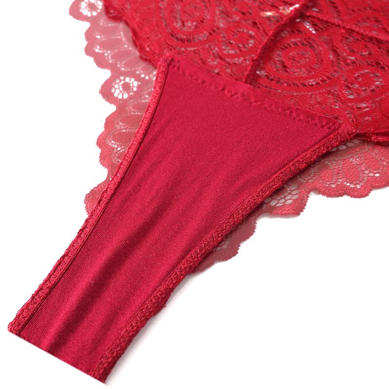 2Pcs/Lot Women Sexy Lace Panties Bow Low-Rise Temptation Lingerie Female G String Transparent Underwear Embroidery Thong Intimates