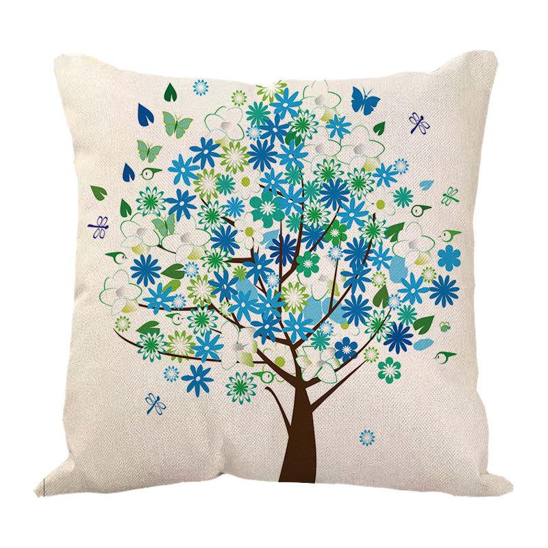 Money Tree Pillow Pillow Case Home Ornament Supplies Nordic Tree Flower Pillow Case Design Sofa Cushion Cushion Cover