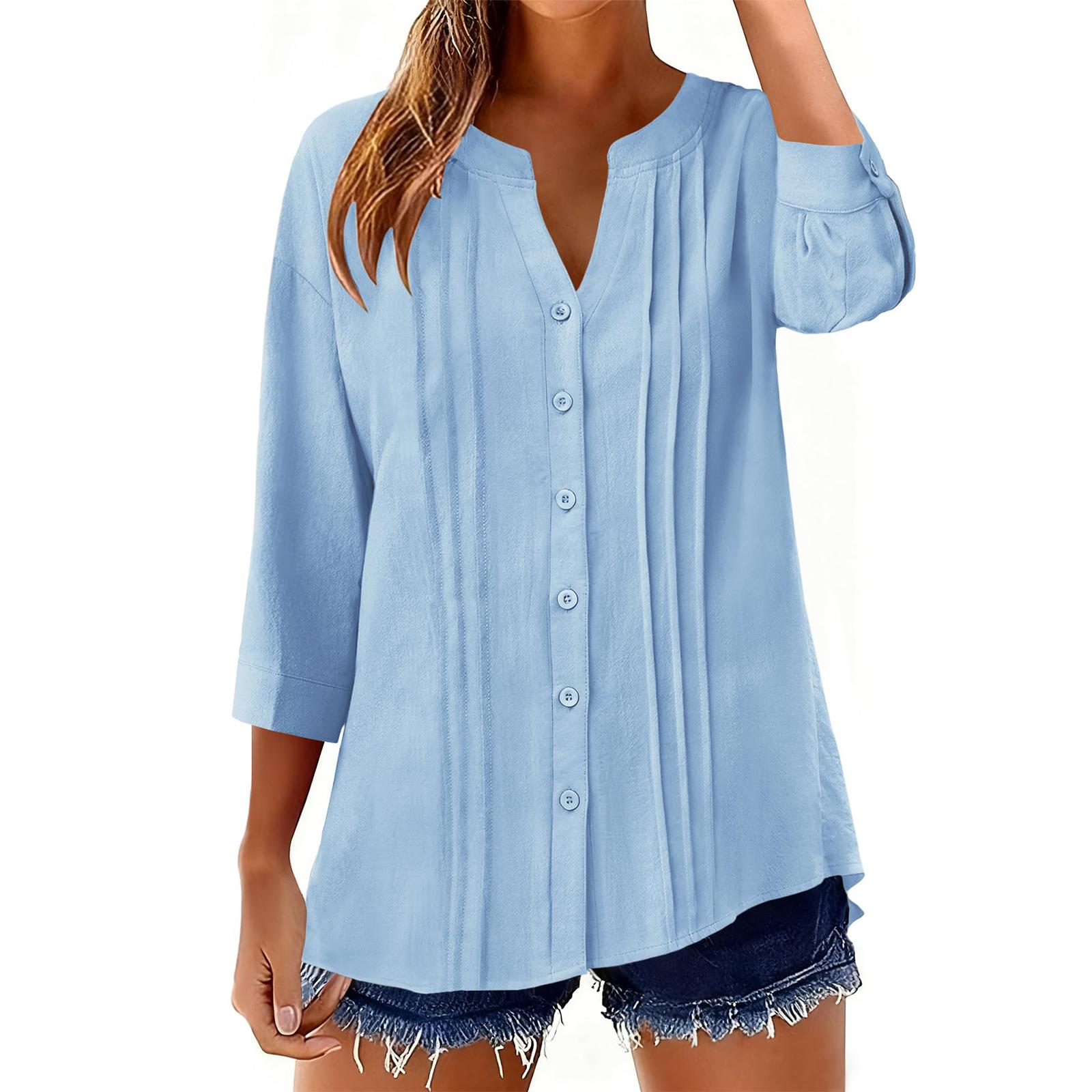 

Модний та елегантний жіночий топ S синій