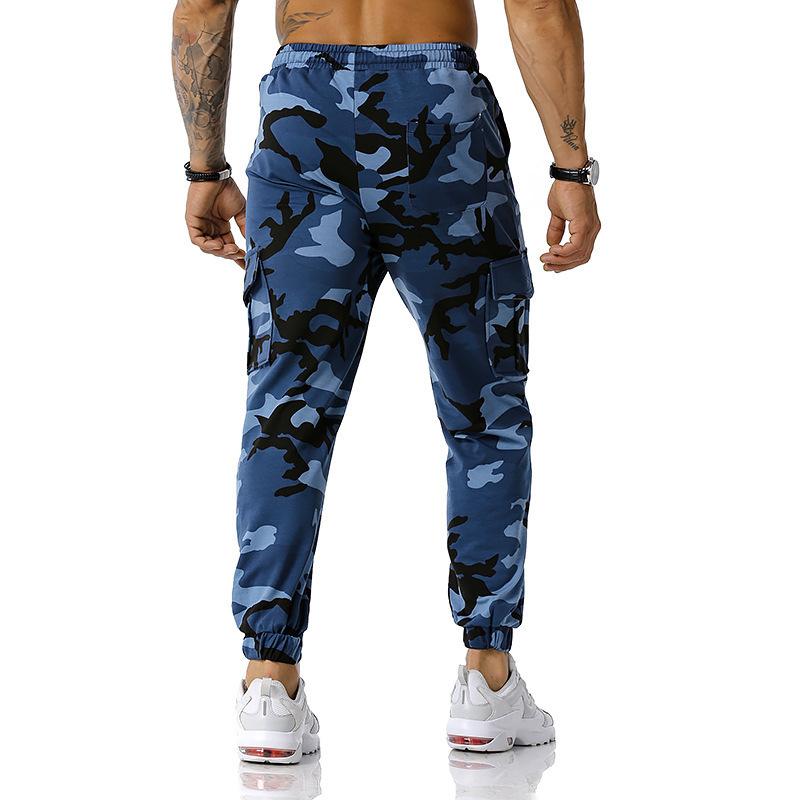 Nuevos Pantalones de Chándal Camuflaje Patchwork para Hombre Pantalones Deportivos para Exteriores Pantalones de Entrenamiento de Fútbol Pantalones de Fitness Pantalones Casuales