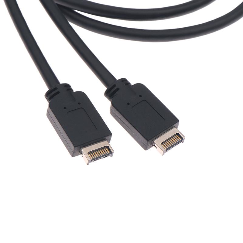 50Cm Usb 3.2 Front Panel Header Type-E To Usb-C Type C Female Connector Extension Wire Cable Type-E Baffle Cable