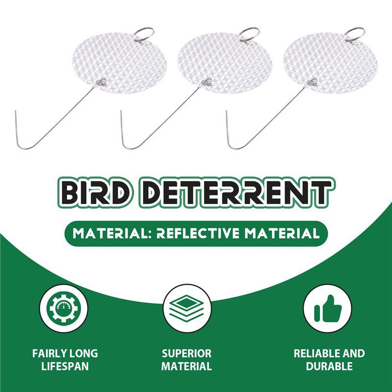 AEE4-24PCS/Set Bird Repellent Discs Reflective Hanging Device To Keep Birds Away Like Woodpeckers For Pigeons Woodpeckers