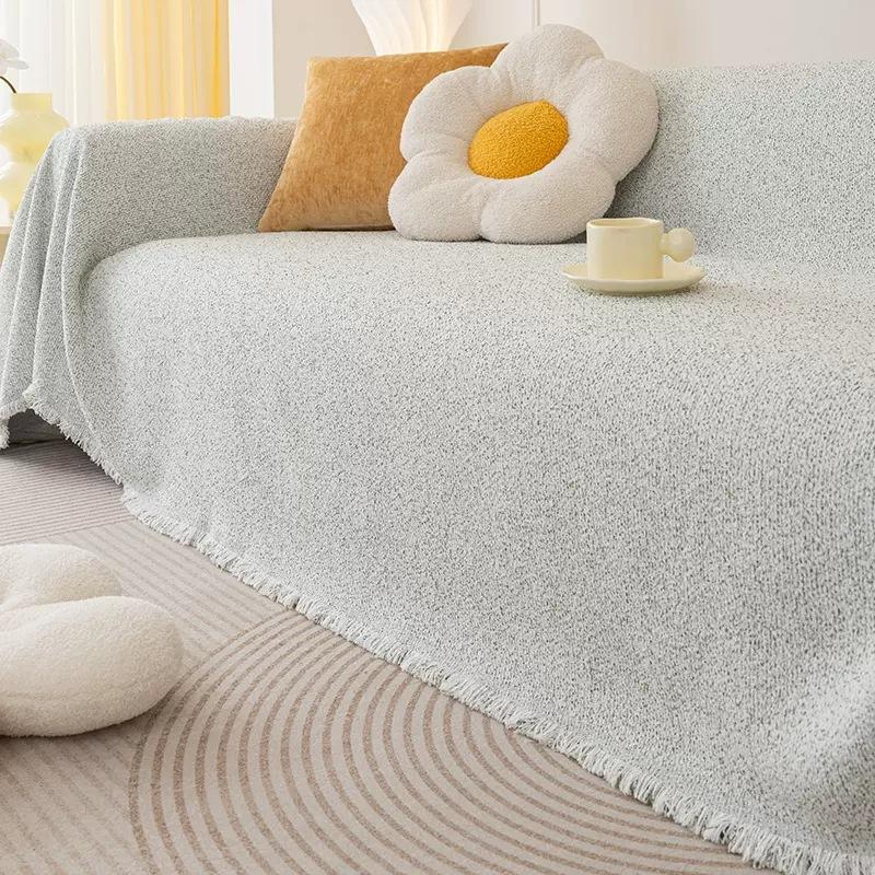 

Обычный чехол для дивана в скандинавском стиле Instagram, цельная подушка с полным покрытием, нескользящая ткань для пылезащитного чехла, многоцелевое одеяло 180*130