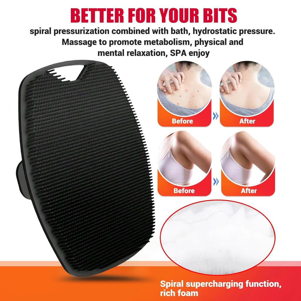 New Massage Bath Brush Oval Bath Brush Soft Bristle Bath Brush Unisex Silicone Bath Brush