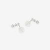 ESTELLE [Official] Women's Earrings, 10K White Gold, Cubic Zirconia, 0222-9386-0019-0000