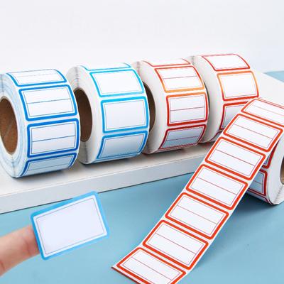 Baizihuahu 1000 Pcs Label Stickers for Organization, Color Coding Self-Adhesive Name Tags, Easy Peel Red & Blue Removable Labels File Folders,