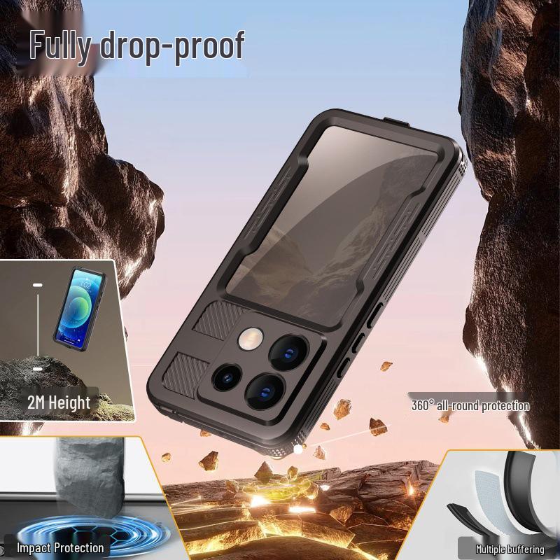 Red Pepper Note13Pro Waterproof Shockproof Protective Phone Case