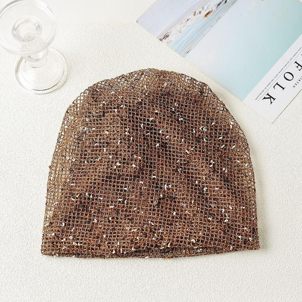 Women's Breathable Mesh Bandana, Summer Head Wrap Hat, with Ponytail Feature, Loose Fit