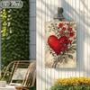 Vintage Metal Poster Heart Love, Wall Art Home Decor