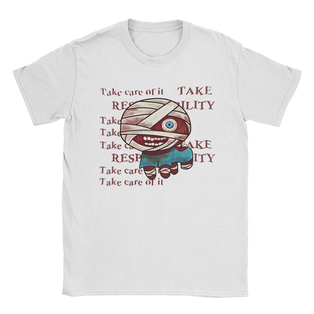 Novelty Mouthwashing Captain Curly Tism T-Shirt Men Round Neck Cotton T Shirts Video Game Short Sleeve Tee Shirt 4XL 5XL Tops