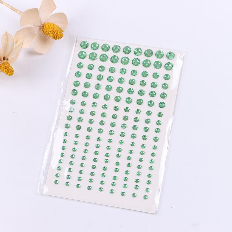 1 coală Autocolante de tatuaje de unică folosință Bijuterii pentru față 3D Zircon strălucitor DIY Ochi Fața Corp Strasuri Machiaj Decorare pentru petreceri