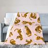 Tiger Blanket Super Soft Warm Bedding Animal Print Throw Blankets Sofa Couch Bedroom Decor Flannel Plush Blanket for All Season