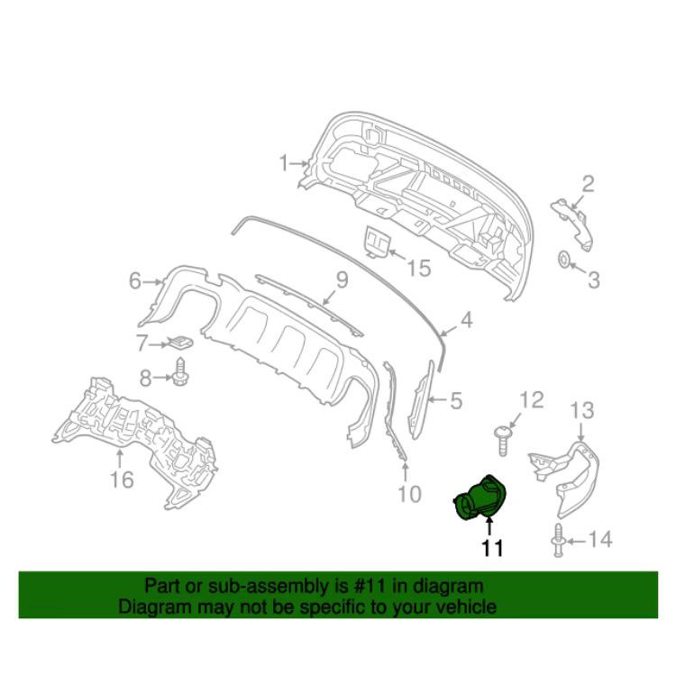 Mercedes-Benz GLA-Class X156 (2015-2018) Exhaust Tailpipe Extender - Models: 1564900127, 1564900227