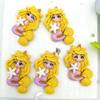 10pcs Mixed Cartoon Princess Mermaidl Flatback Resin Cabochons Embellishments Scrapbook Craft DIY Hair Accessories