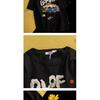 Men'S Trendy Letter Round Neck Printed Short Sleeved T-Shirt For Summer Ins Loose Casual Top