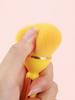 1Pcs Dust Brush,Portable Makeup Brush,Plastic Handle Makeup Brush,Powder Remover Brush Blush for Makeup