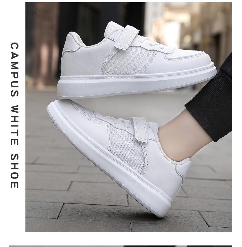 2025 Autumn Kids' Breathable White Mesh Sports Shoes for Boys & Girls