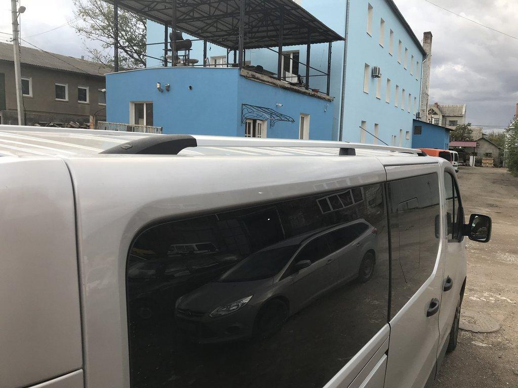 Roof Rails Chrome Long, Plastic Legs for Opel Vivaro 2015-2019