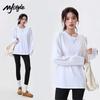 MJ STYLE Women's Pure Cotton Long Sleeve T-Shirt