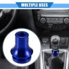 A ABSOPRO Car Gear Shift Knob Adapter M12x1.25 Shifter Boot Retainer Universal Manual Transmission Car Durable Aluminum Alloy Blue