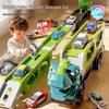 Children's Transforming Dinosaur Track Car with Storage, Alloy Material, Boys' Toy, Extended Edition 