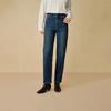 INMAN Vintage High-Waisted Cropped Denim Pencil Jeans