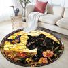 Cartoon Print Round Area Rug,Carpet Rug for Living Room Bedroom Sofa Playroom Decor,Non-slip Floor Mat