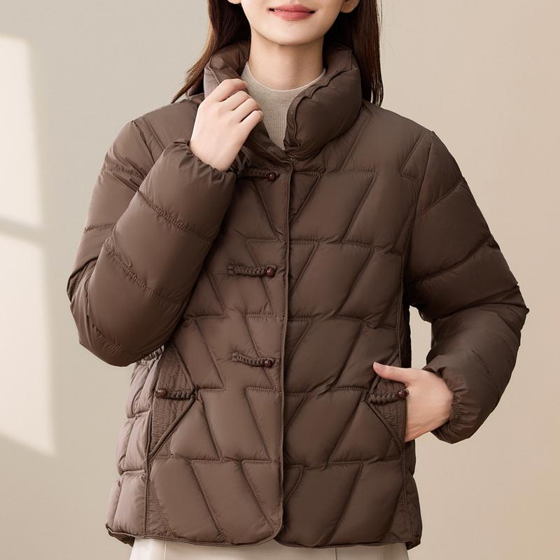 Casual Women's Winter Parkas Stand Collar Loose Warm Short Coats Thick Women Jackets