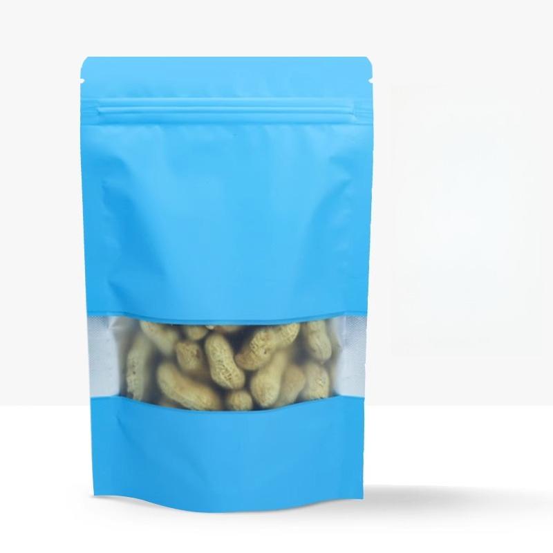 Colored Aluminum Foil Self-supporting Self Sealing Pouch Moisture Proof and Light Proof Sealed Packaging Bag Snack Multi-purpose Sealed Pocket