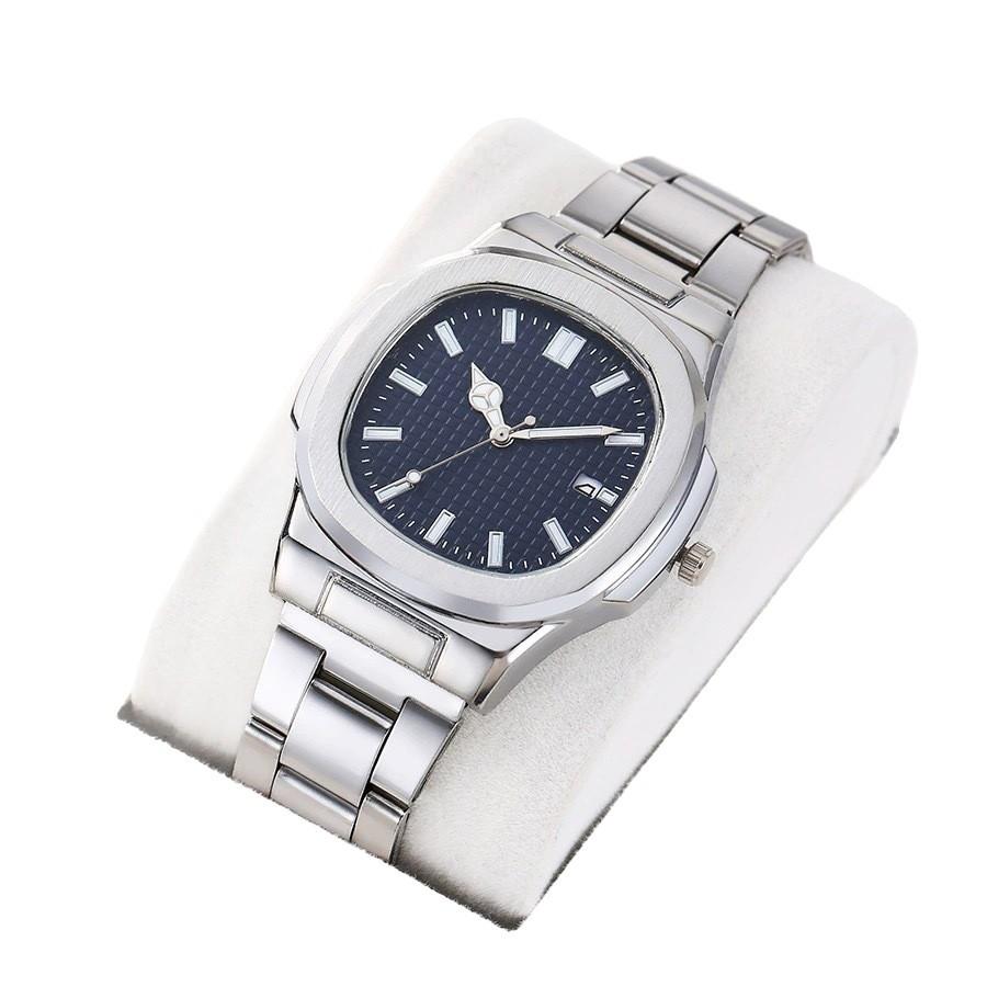 Scale Dial Calendar Steel Belt Men'S Watch Source Straight Hair