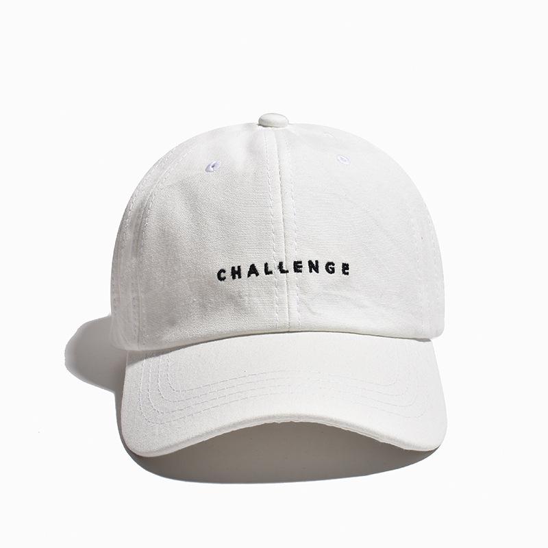 ”CHALLENGE” Letters Soft Cotton Baseball Cap Unisex Snapback Outdoor Sports Ponytail Hats For Women Men Hip Hop Hat Streetwear