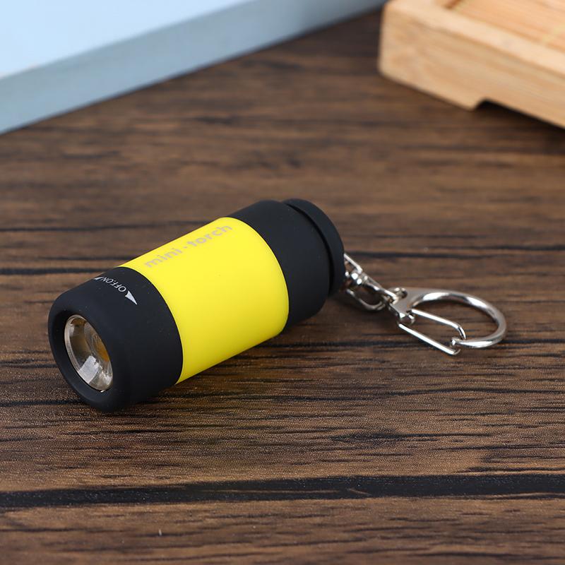 Travel Outdoor Portable Children'S Flashlight Small Keychain Light Usb Charging Flashlight Strong Led