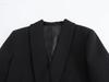 Autumn Women's Solid Color Single-Button Long Sleeve Shawl Collar Suit Jacket