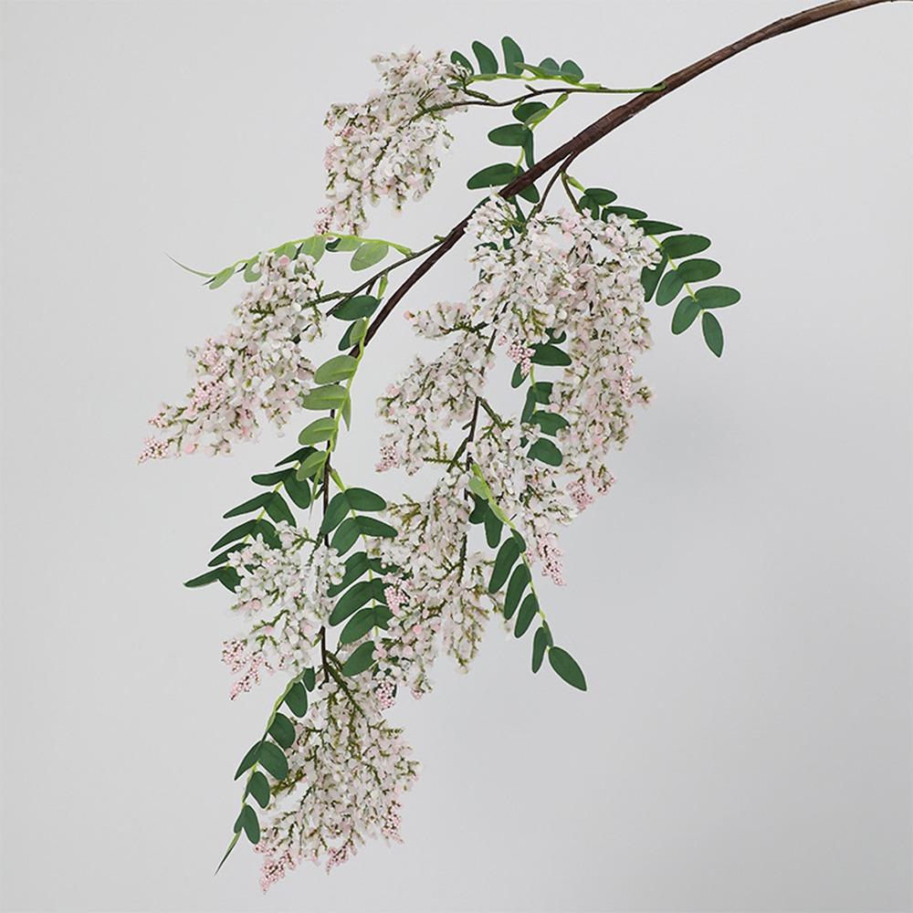 

120см Искусственный цветок софоры Реалистичный Искусственный цветок Симуляция софоры Декор для сада на открытом воздухе розовый