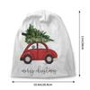 Custom Christmas Tree On Red Car With Schnauzer Bonnet Hats Knitting Hat Autumn Warm Children Gift Holiday Skullies Beanies Caps