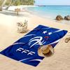 France Football Print Beach Towel Quick Dry Super Absorbent Soft Bath Towel for Swimming Beach Travel Fan Souvenir Gift