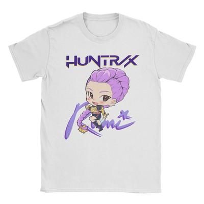Men's KHunt Rumi Huntrix Kpop Demon Hunters T Shirts Cotton Clothes Novelty Short Sleeve Round Neck Tee Shirt 5XL 6XL T-Shirt