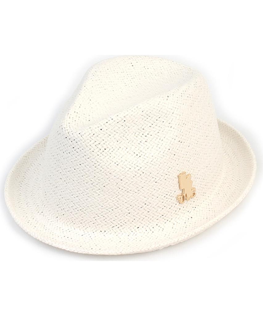 Yunibeosyeolkemiseuteuli Punk Simple White Summer Fedora