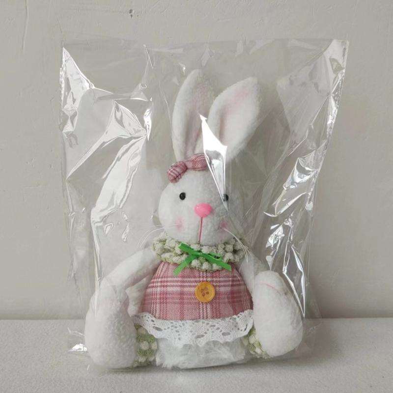 Beautiful Easter Rabbit Doll Decorative Easter Rabbit Toy Perfect for Holiday Decorationa and Window Display