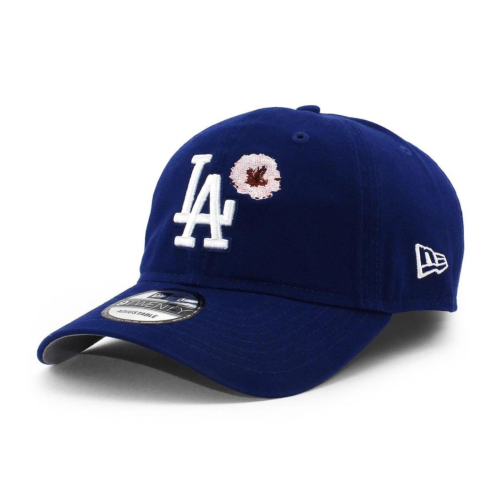 Cap 9TWENTY Strapback Los Angeles Dodgers MLB FLOWER STRAPBACK CAP Dark Royal LOS ANGELES DODGERS 920 Hat Low Cap [New Era] [Item]