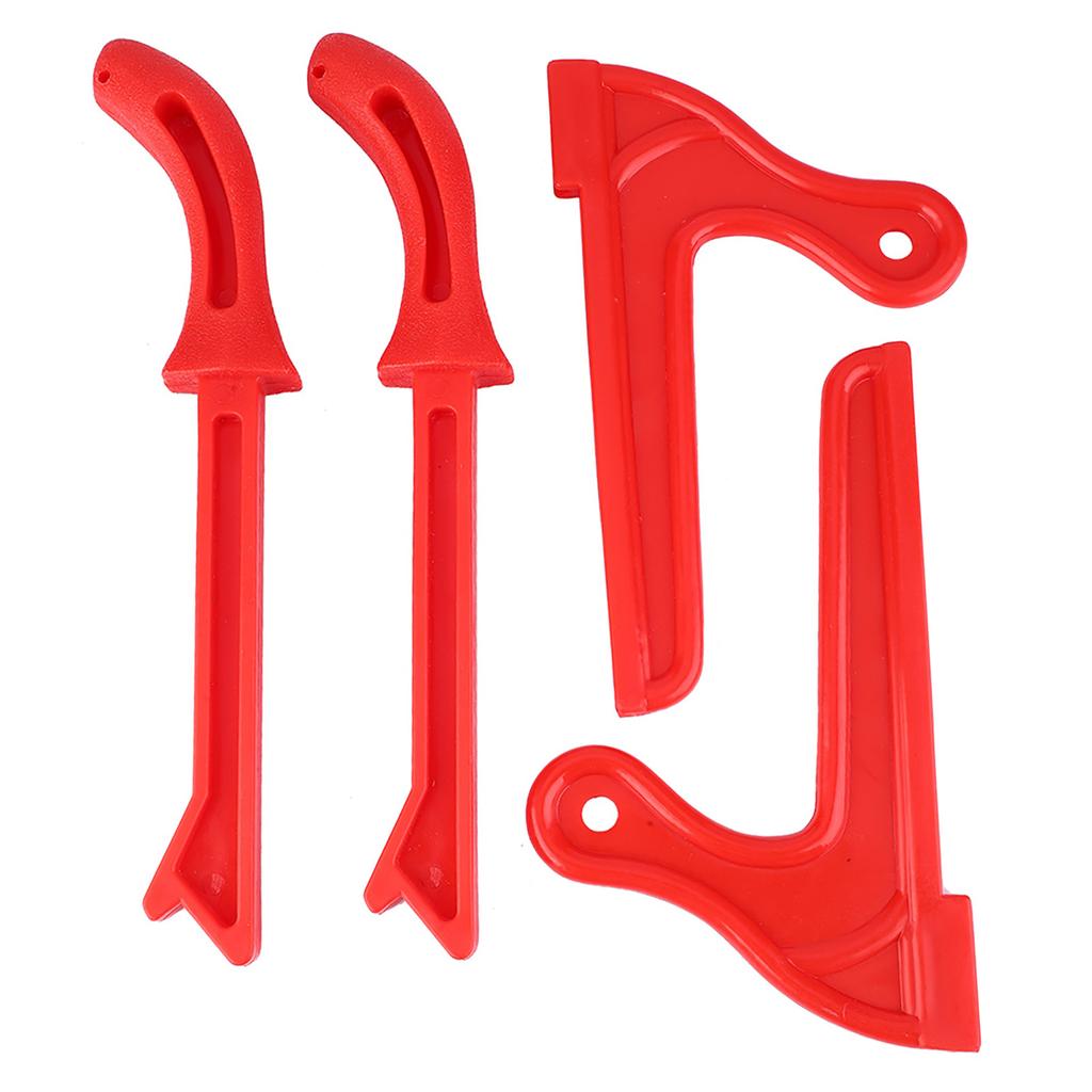 4Pcs Safety Plastic Woodworking Protective Hand Saw Push Sticks Tool For Carpentry(Red)