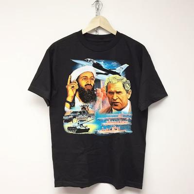 911 Vintage Rap Osama Bin Laden George W Bush Hip Hop T-Shirt Unisex T-Shirt