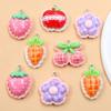 DIY Plant & Fruit Resin Charms: Cherry, Apple, Flower, Strawberry Pendants & Bag Accessories
