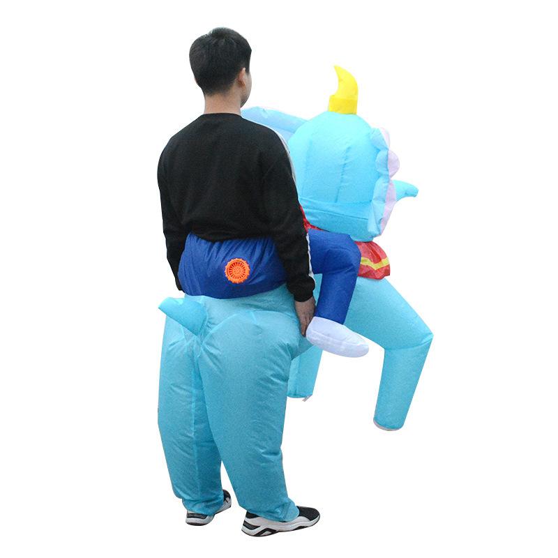 Cycling Dumbo Inflatable Costume Party Carnival Halloween Show Cartoon Character One size fits all