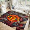 Tappeto in Velluto di Cristallo Design Manchester United Accogliente Non?Tappeto Stampato Antiscivolo per Camera da Letto Soggiorno Ingresso