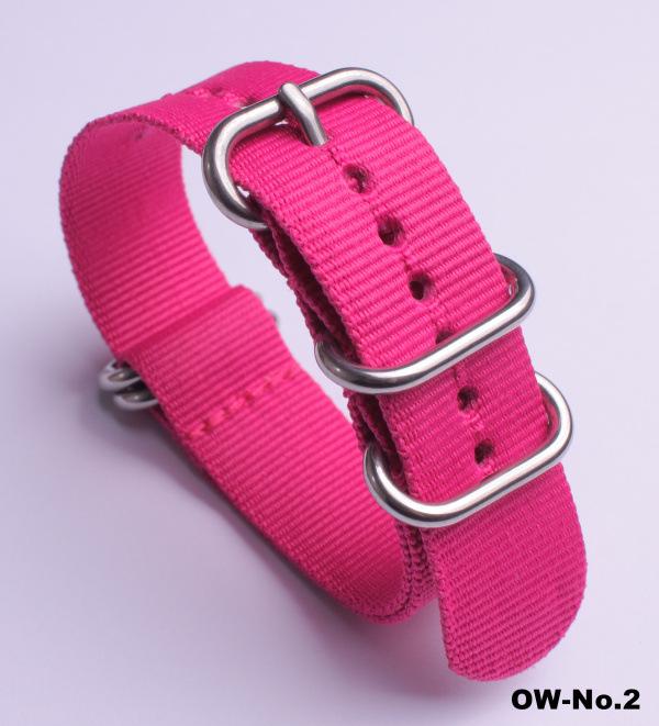 Silver Smooth Oval Buckle Nylon Watch Strap - Waterproof E-commerce Source Watch Band