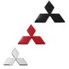 1pcs 3D ABS Car Front logo Front hood Rear Bumper tail door trunk sticker car Emblem styling Accessories For Mitsubishi