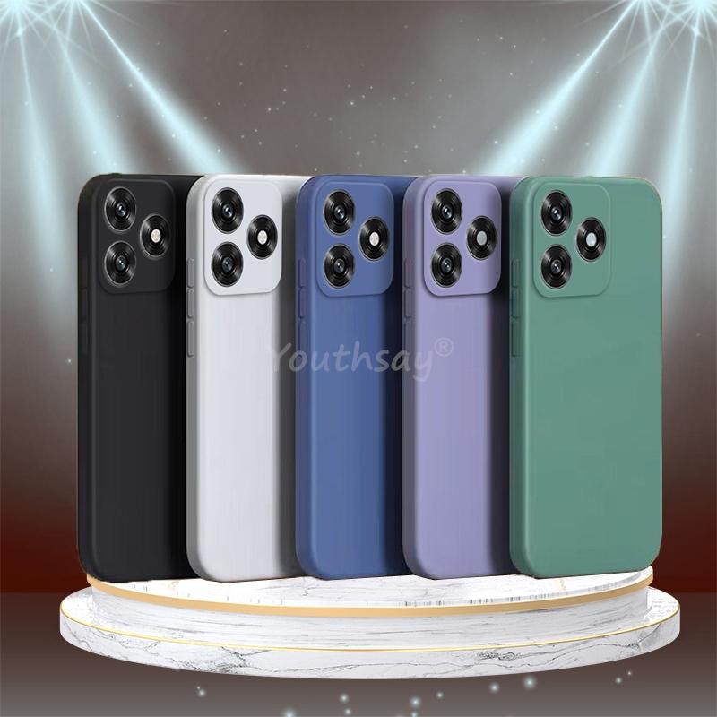 For Honor X5C Plus Case Liquid Silicone Plain Case Honor X5C Plus Cover Soft TPU Anti-drop Phone Protector Honor X5C Plus Cover
